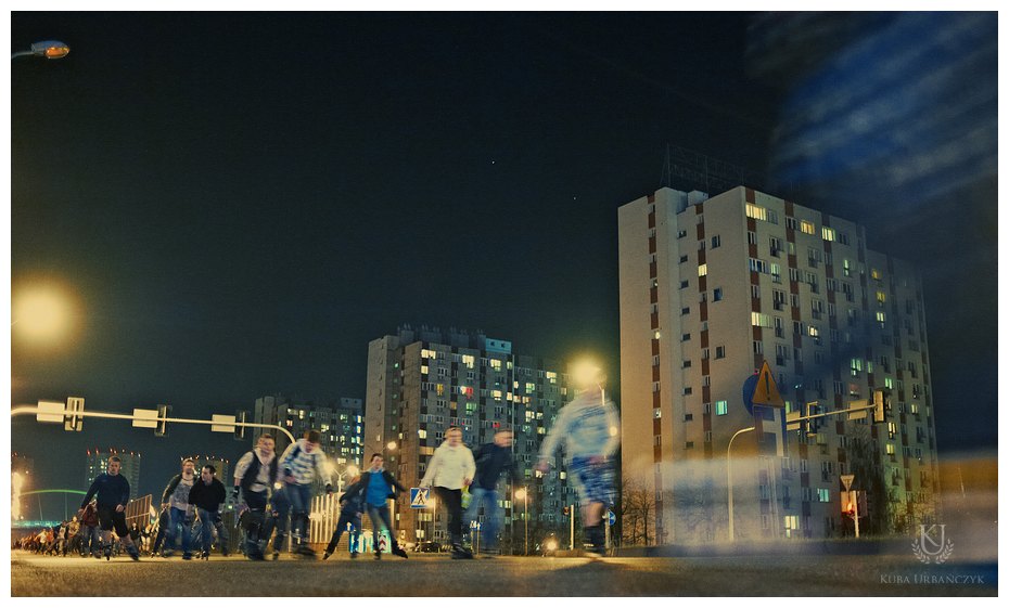 Nightskating! © kubaurbanczyk.pl